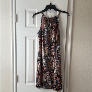 Elegant Multicolor Sleeveless Dress
